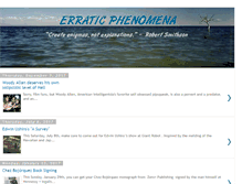 Tablet Screenshot of erraticphenomena.com